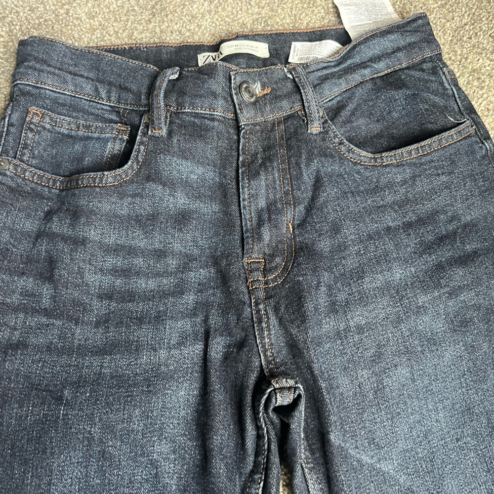 Zara Blue Straight Jeans (new without tags)